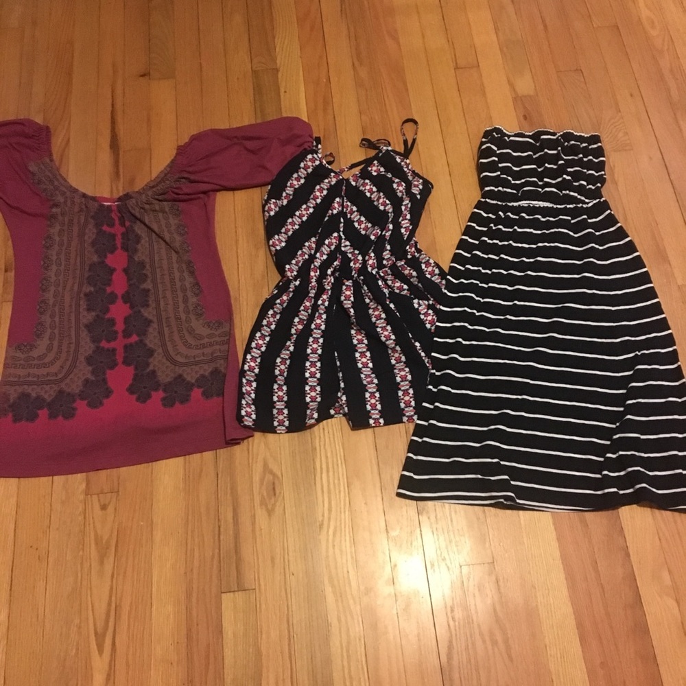 2 sundresses and a romper size small